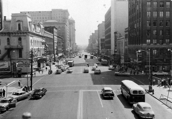 Main and First Streets 1957